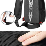 Men Business Bag Fashion Trend Chest Bag Casual Outdoor Sports Shoulder Bag Multi-function Large Capacity