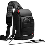Men Business Bag Fashion Trend Chest Bag Casual Outdoor Sports Shoulder Bag Multi-function Large Capacity