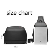 Men Business Bag Fashion Trend Chest Bag Casual Outdoor Sports Shoulder Bag Multi-function Large Capacity