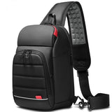 Men Business Bag Fashion Trend Chest Bag Casual Outdoor Sports Shoulder Bag Multi-function Large Capacity
